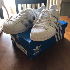 Adidas Superstars silver